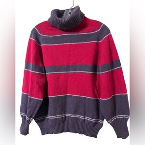 Romanes & Paterson Turtleneck Sweater Women’s 34 Purple Pink Made in Scotland